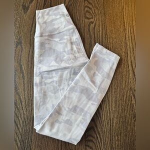 Lululemon Athletica light blue camouflage Leggings